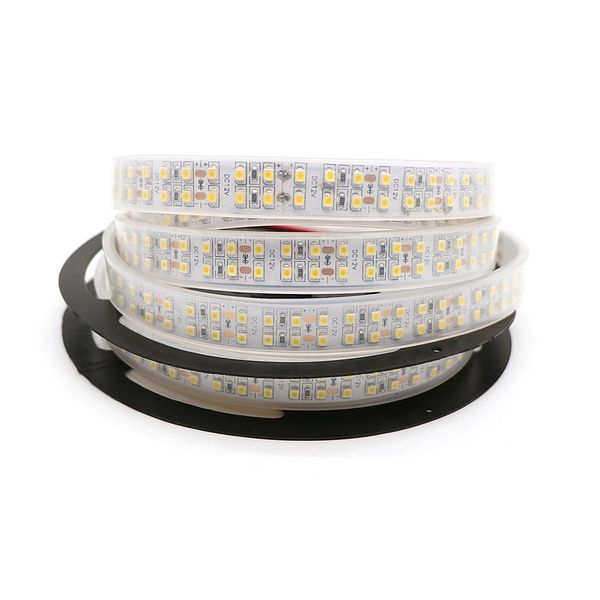 

Dc12v 5m double row 3528 md rubber tube waterproof white flexible trip light 240led m 1200led roll uper bright led trip