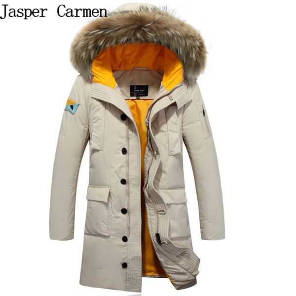 

wholesale- thick men winter coat men warm jacket zipper parkas wear outwear x-long style thick jackets and coats 330hfx, Black