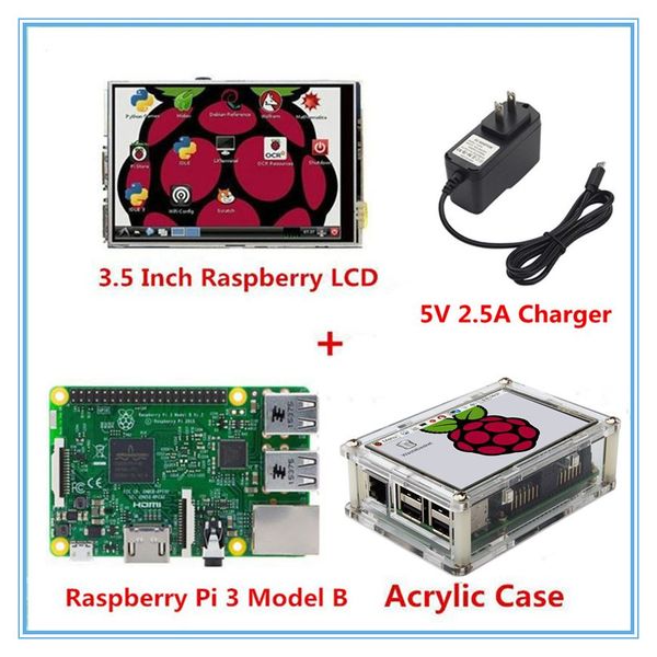 Freeshipping Framboesa Pi3 Modelo B Board +3.5 