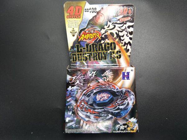 L -Drago Destroy (Destructor) Metal Fury 4D Beyblade BB108 B148 - ABD Satıcı! (Yalnızca Beyblade) Başlatıcı Olmadan