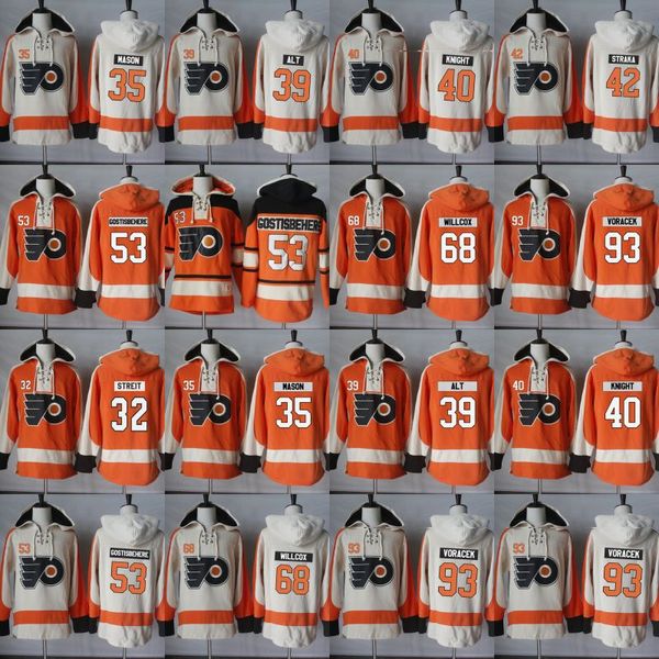 

Philadelphia Flyers Hoodie Blank 53 Shayne Gostisbehere 93 Jakub Voracek 42 Petr Straka 68 Willcox Hockey Jersey Hoodies Sweatshirts