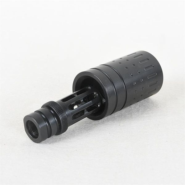 

selling reducing impact steel muzzle brake cnc .308/7.62 5/8x24 thread with outer sleeve muzzle brake