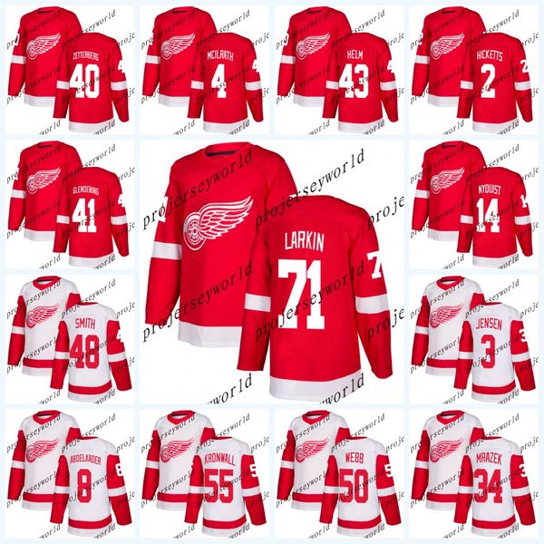 

Detroit Red Wings Mens 55 Niklas Kronwall 4 Dylan McIlrath 48 Ryan Sproul 34 Petr Mrazek 11 Ben Street 14 Gustav Nyquisi Howe Jerseys