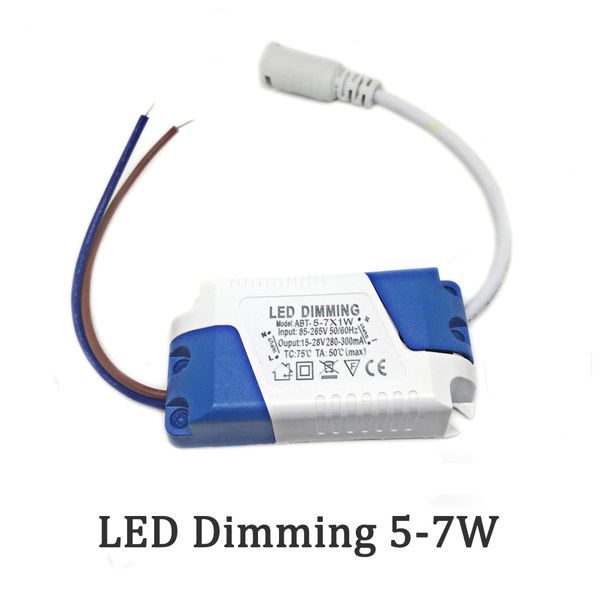 LED Dimmer Driver 5-7W Trasformatore Alimentazione Tensione di ingresso AC85-265V Tensione di uscita 15-28V 280-300ma Utilizzare per pannello ligh 1 pz / confezione