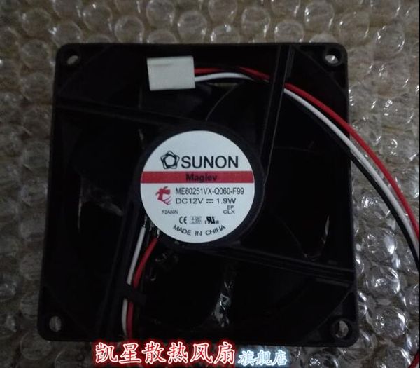 

Sunon ME80251VX-Q060-F99 12 в 1.9 Вт 8025 3 линии 8 см вентилятор охлаждения