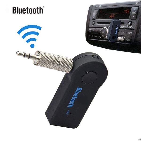 Ricevitore Bluetooth per auto BT350 Kit per auto Adattatore audio wireless per rispondere alle chiamate Riproduzione di musica Stereo da 3,5 mm con scatola al minuto