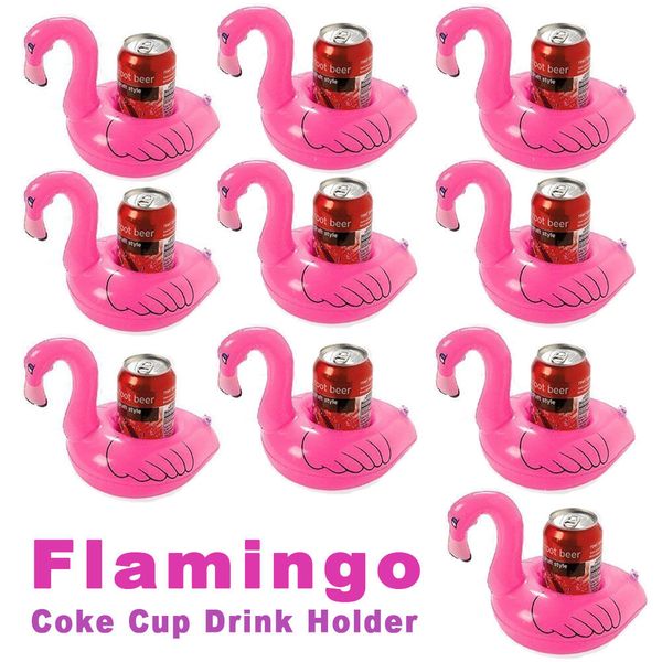 

inflatable flamingo coasters cool outdoor swim bath kiddie pool toys pink