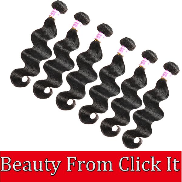 В продаже 6 связки кузова девственница человеческие волосы плетение необработанные бразильские индийские перуанские малайзийские камбоджийские монгольские наращивания волос