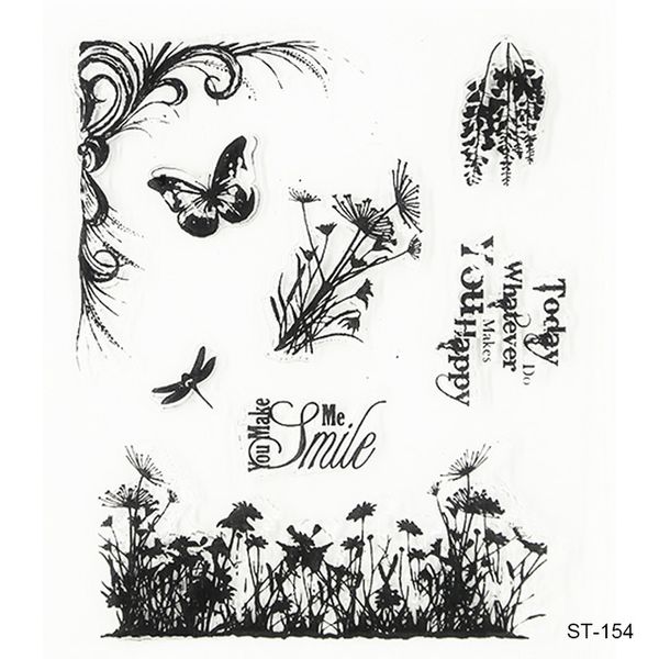 

wholesale-beautiful scenery / mood design silicone transparent stamp clear stamps set for diy scrapbooking p decoration supplies