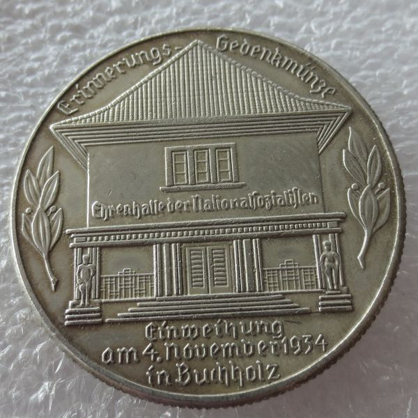 

H (15)Германия Памятные Монеты 1934 Копия Монеты Латунь Ремесло Украшения