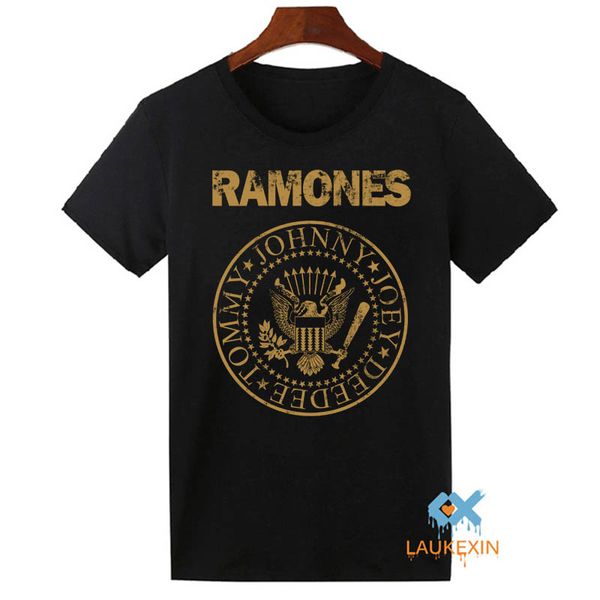 

wholesale-2016 summer ramones t-shirt punk rock vintage tee shirts funny hipster harajuku cotton camiseta for men women, White