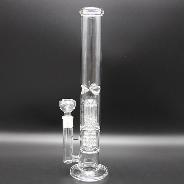 Bong in vetro braccio albero perc nido d'ape e soffione caffettiera vetro spesso Tubo tubo dell'acqua FUNZIONALE tubo grande giunto femmina 18,8 mm