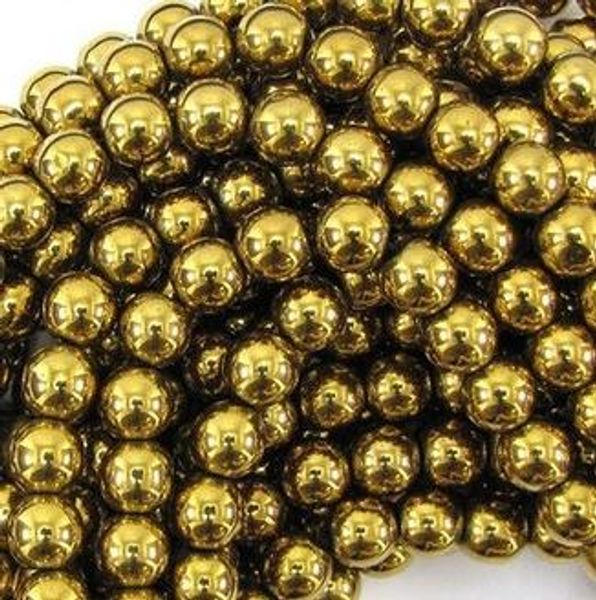 

t353 8mm 10mm 200pcs/lot high power hematite round bead beads ing, Crystal