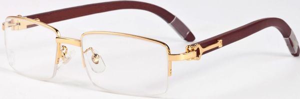 

rimless clear lenses oculos de sol gafas classicunglasses women wooden brand designer white buffalo horn glasses eyewear men women with box, White;black