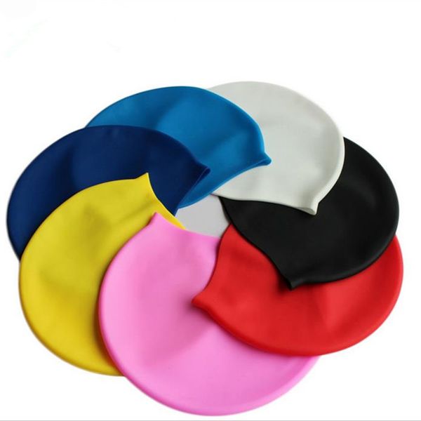 

silicone swimming caps for new 2017 solid color swimming caps for men and women with opp package