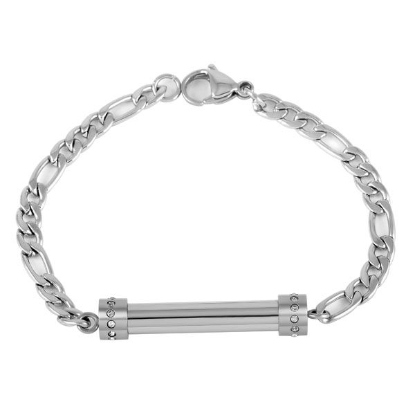 

ijb5026 stainless steel chain bracelet cremation jewelry crystal memorial ashes keepsake urn funeral casket women's bracelet, Golden;silver