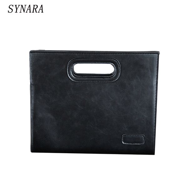 

wholesale- men's bags fashionable mobile business documents bag crazy horse leather leisure restore ancient ways the envelope bag