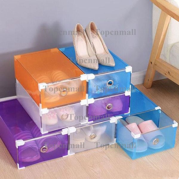 2019 Multifunction Plastic Shoe Box Colorful Rectangle Storage