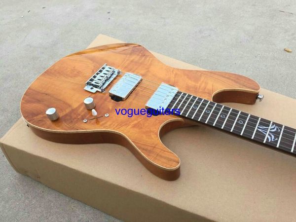 Özel Mağaza Çin Doğal Renk Elektro Gitar 6 String Elektro Gitar