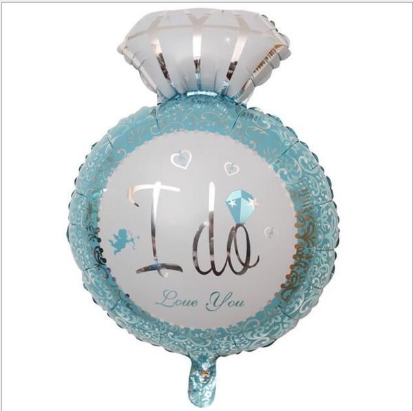

eco-friendly 3d diamond ring love balloons valentines day party wedding decorations balloons propose marriage helium balloon gifts