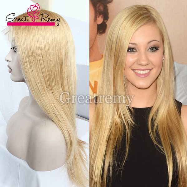 Greatremy 613 Blonde Remy Brazilian Human Hair Full Lace Wigs