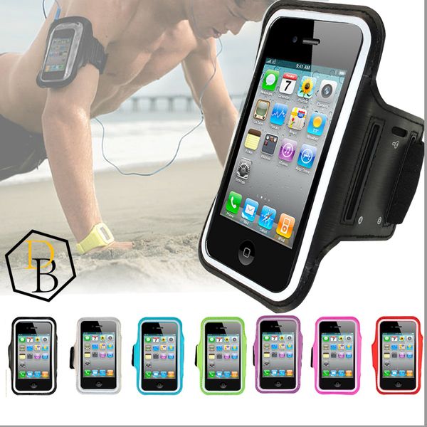 Per Iphone 7 Armband Case Running Gym Sport Phone Bag Holder Pounch Cover Case per Samsung Galaxy s6 edge Fascia da braccio anti-sudore