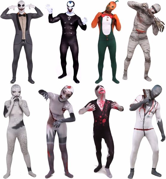 

lycra spandex horror character costumes zentai suits halloween cosplay, Black