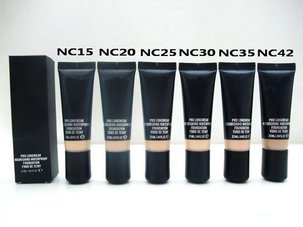 

Selling makeup pro longwear nouri hing waterproof foundation fond de teint 25ml 6 color dhl hipping