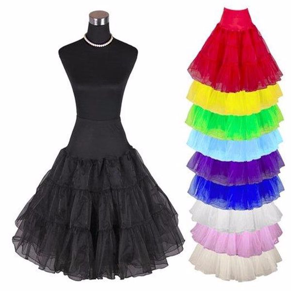 Acheter 2017 Noir Blanc Rouge Bleu Jaune Violet Court Mini Jupon Pour Robes De Cocktail Crinoline Jupon Pour Robes Courtes Robes Tutu De 904 Du