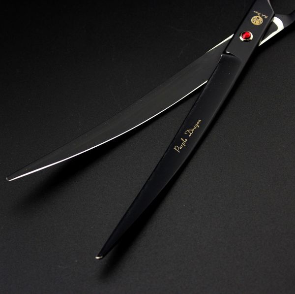 

9 дюймов из нержавеющей стали зоосалон изогнутые лезвия парикмахерские ножницы я