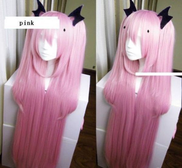 

gt;>>new anime seraph of the end krul tepes pink cosplay wig @@@5, Black;brown