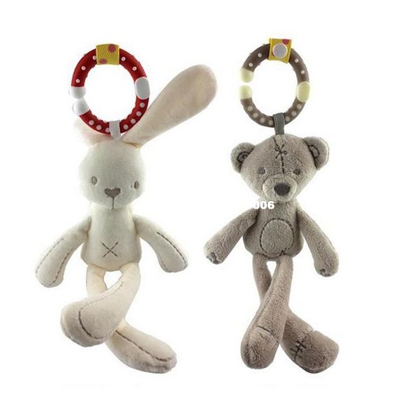 iTemer Baby Pushchair Hanging Toys Rabbit Music Plush Dolls Toys Bed Car Soft Interactive Toy