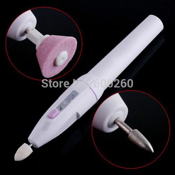 

wholesale- nail tools mini cordless nail grinder shaper manicure grooming kit, Silver