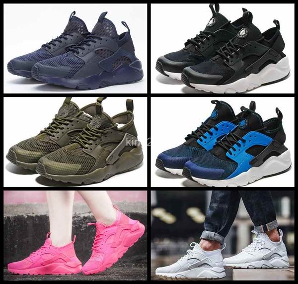 

2017 air huarache 4 running shoes for men women,woman mens army green white airs huaraches sport sneakers athletic trainers ing