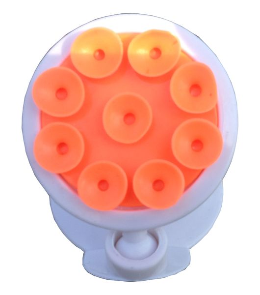 

wholesale colorful rubber mobile phone stent double-sided suction cups mount bracket silicone material of sucker orange colour kickstands