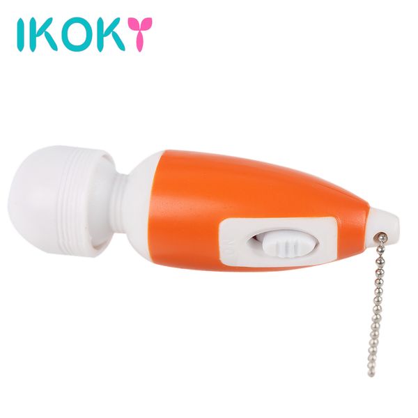 IKOKY Produtos Eróticos Adulto Brinquedos Sexuais para Mulheres Clitóris Estimulador Mini AV Magic Vara Massageador Vibrador Ovo Bala q170718