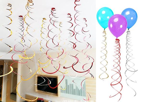 New Pack Ceiling Hanging Swirl Decoration Metallic For Wedding Christmas Halloween Birthday Party Decoration Baby Shower Boy Christmas Stuff