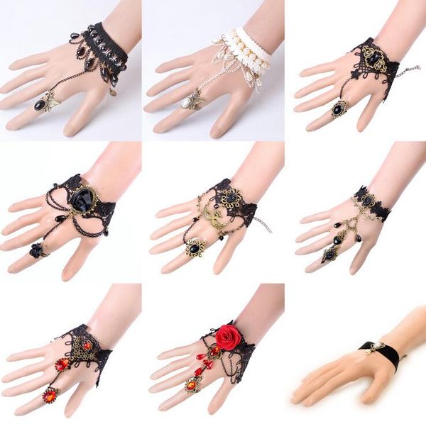 

gift fashion new lace bracelet popular jewelry fb238 mix order 20 pieces a lot charm bracelets, Golden;silver