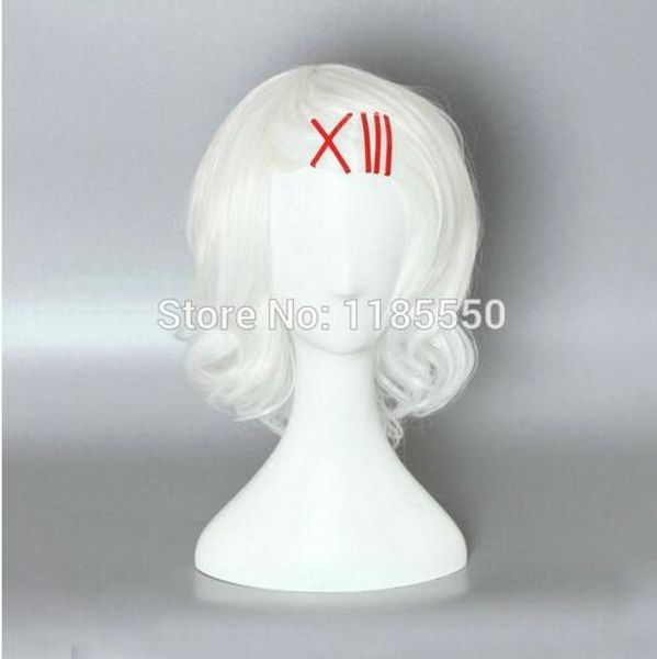 

100% brand new fashion picture full lace wigs>>new anime tokyo ghoul suzuya juuzou cosplay wig white short curly wigs, Black