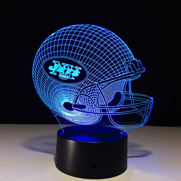 

football lights lighting 7 color changing building usb optical illusion home decor table lamp novelty lighting for kids