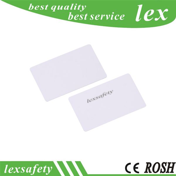 

100pcs low chip frequency rfid t5577 t5557 cards atmel5567 125 khz ic white blank card readable writable rewrite for access control