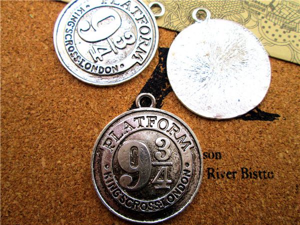 

15pcs- 9 3/4 platform charms, antique tibetan silver charms penant 38x34mm, Bronze;silver