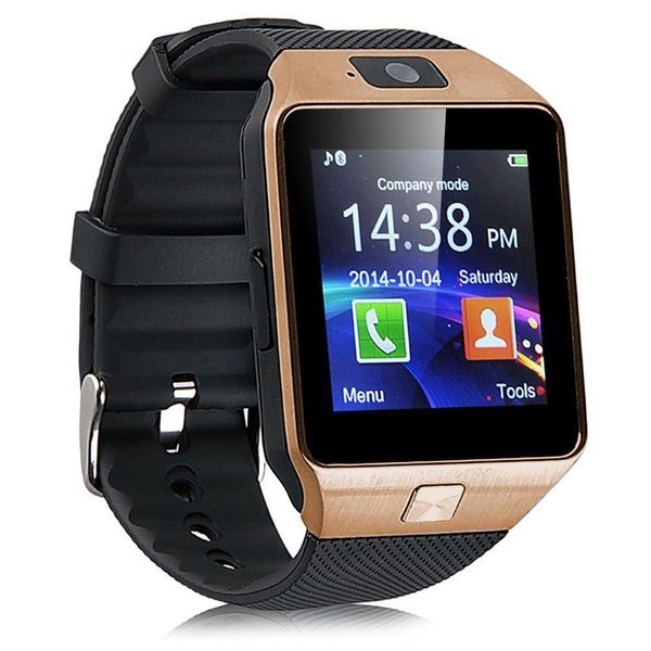Original dz09 smart watch dispositivo wearable bluetooth dz09 smartwatch para iphone android phone watch com relógio da câmera sim / tf slot do que u8