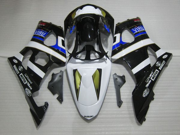 

injection mold fairing kit for suzuki gsxr1000 03 04 white blue black fairings set gsxr1000 2003 2004 ot14