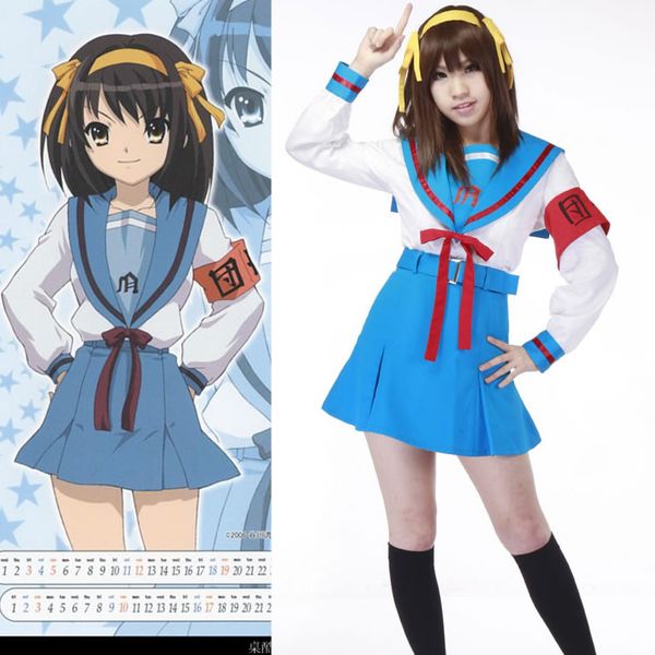 

haruhi suzumiya uniform cosplay costume, Black