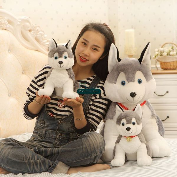 2019 Dorimytrader 110cm Huge Soft Plush Simulated Animal Husky Dog