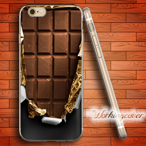 

capa opened chocolate bar soft clear tpu case for iphone 7 6 6s plus 5s se 5 5c 4s 4 case silicone cover
