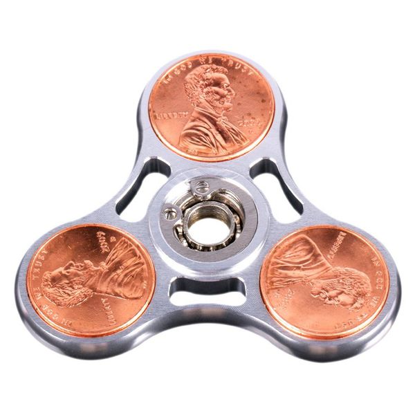 Fid Spinner Hand Spinner Metal Bearing Coin Body Tri Spinner