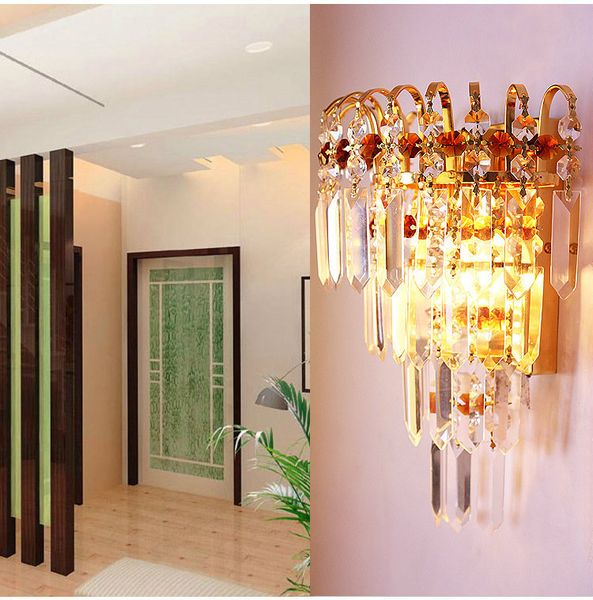 Modern Cristal Lâmpada de Parede Sconce Parede de Arrefecimento de Cabeceira Sala de estar Lâmpada de Parede Lâmpada Garantida 100% para sala de estar