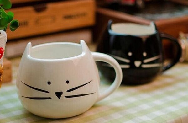 

novelty cute cat animal milk mug ceramic creative coffee porcelain tea cup